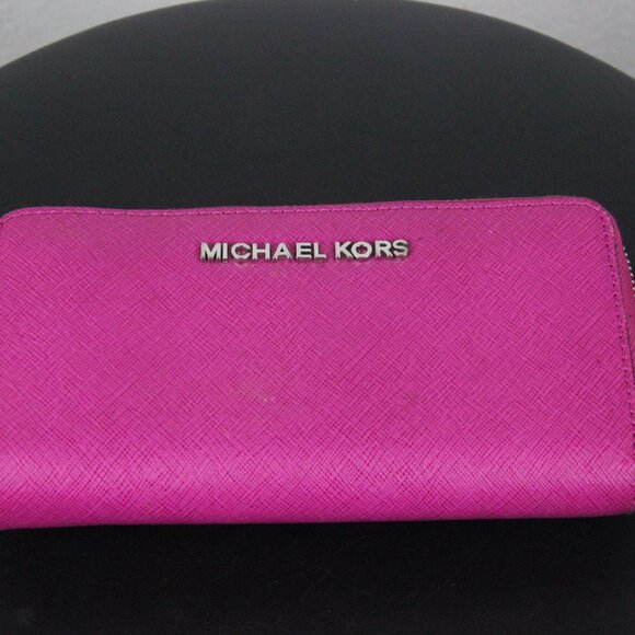 Michael Kors Handbags - Michael Kors, Wallet, Pink SOME WEAR AND TEAR